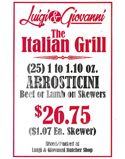 Menu Special Italian Grill 0920