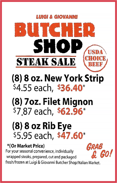 Specials Steak Sale